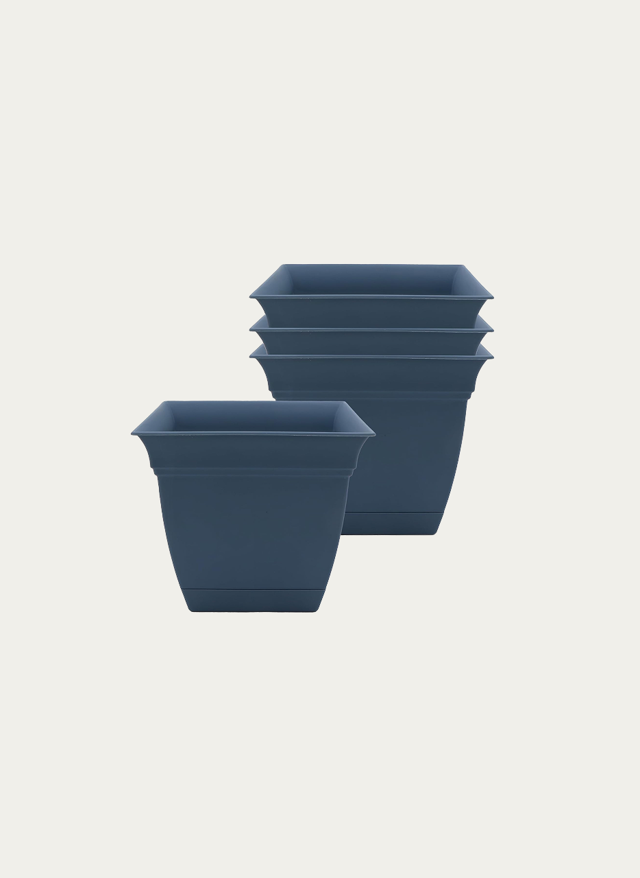 The HC Companies Eclipse Square Plastic Planter