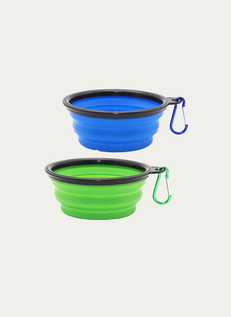 Dog Bowl Pet Collapsible Bowls, 2 Pack for Cats Dogs